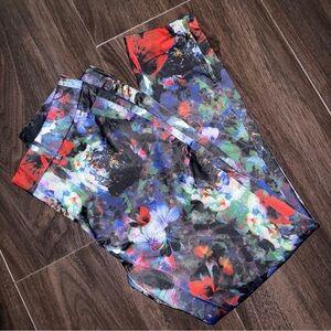 H&M Multicolor Floral Ankle Pants